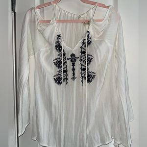 Flowy White Shirt Never Worn